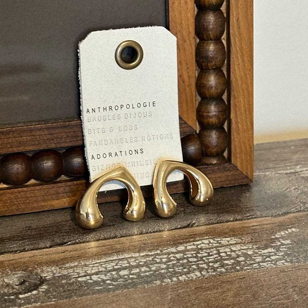 Anthropologie Mod Wishbone Earrings